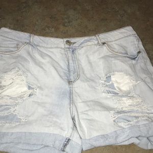 Rue 21 dipped Jean shorts